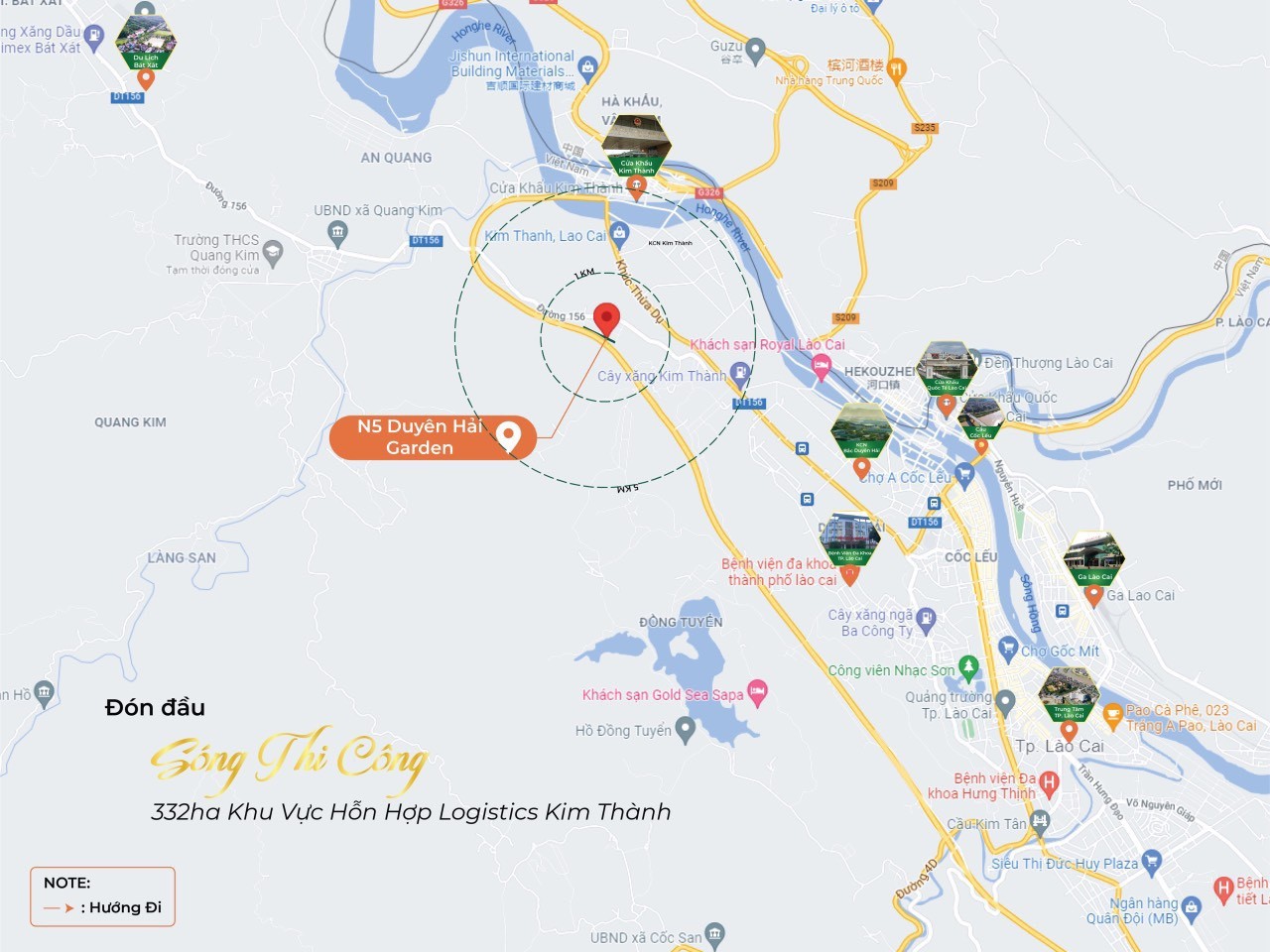 Dự án nằm ở vị trí “cửa ngõ liên kết giao thương sầm uất” vô cùng thuận lợi.