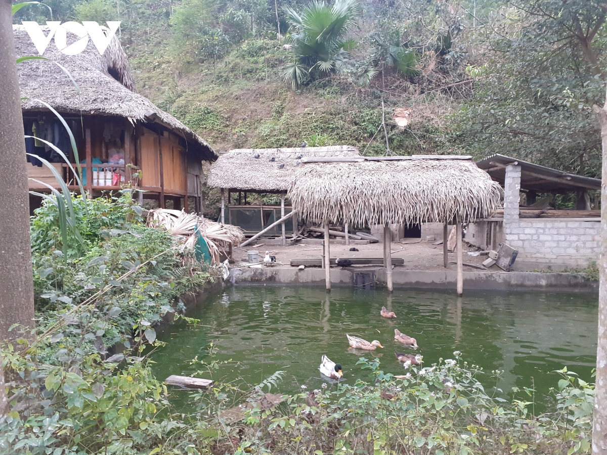 Những nếp nhà sàn truyền thống được bảo tồn.