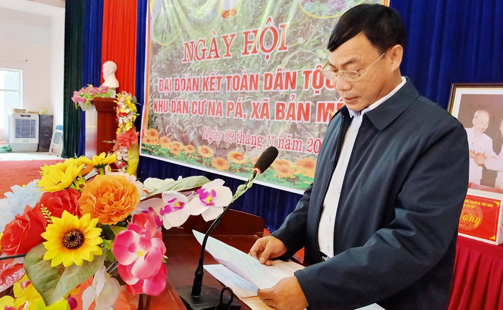 Chủ nhiệm Ủy ban Kiểm tra Tỉnh ủy Nguyễn Văn Phúc dự Ngày hội đại đoàn kết toàn dân tộc tại xã Bản Mế ảnh 3 Chủ nhiệm Ủy ban Kiểm tra Tỉnh ủy Nguyễn Văn Phúc dự Ngày hội đại đoàn kết toàn dân tộc tại xã Bản Mế ảnh 3