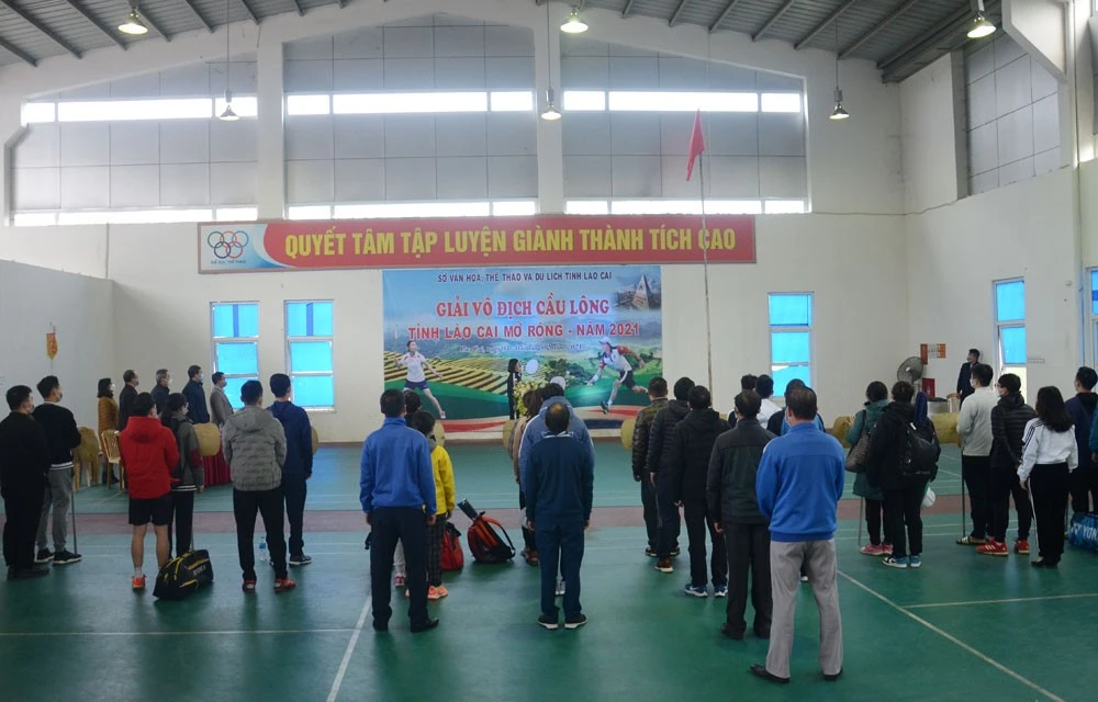 Quang cảnh lễ khai mạc.