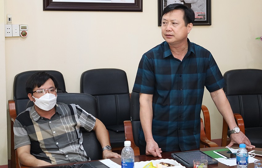 Đại diện UBND huyện Bảo Yên phát biểu ý kiến tại Hội thảo.