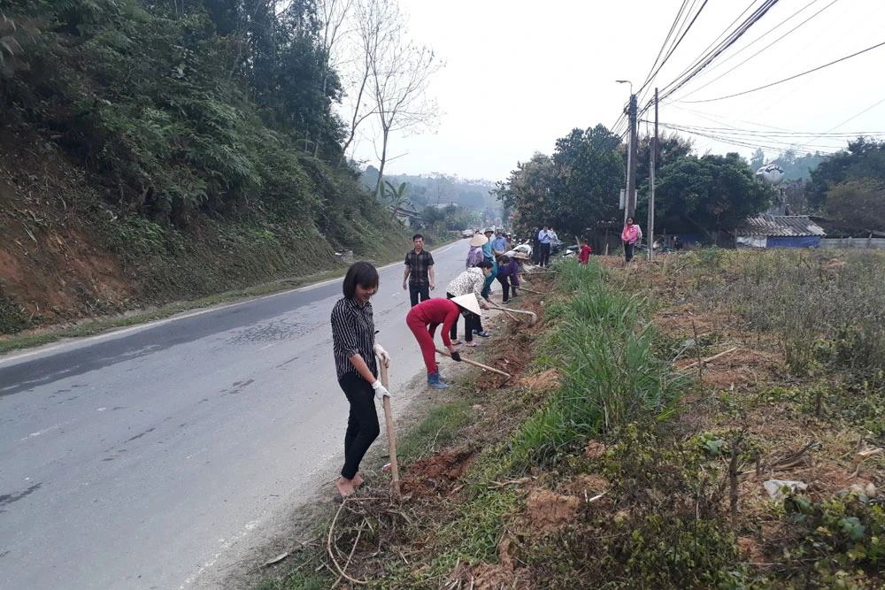 Bảo Thắng tổng vệ sinh môi trường toàn huyện ảnh 1