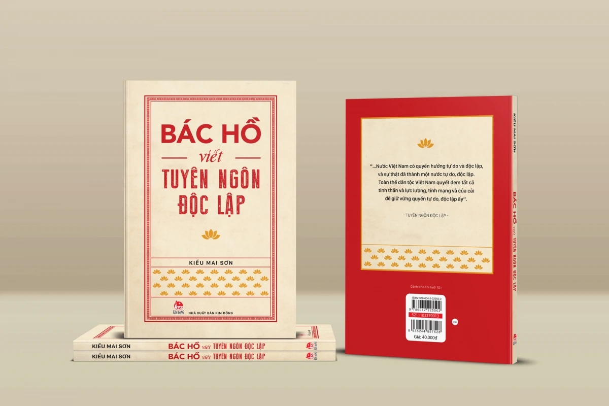 Cuốn sách "Bác Hồ viết Tuyên ngôn Độc lập" của tác giả Kiều Mai Sơn .
