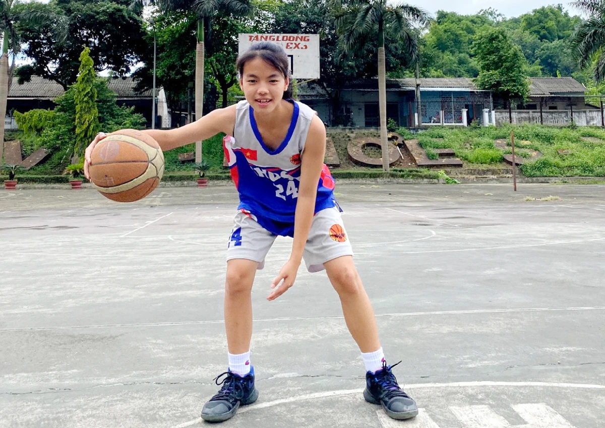 Ngọc ÁNh ước mơ trở thành vận động viên chuyên nghiệp.