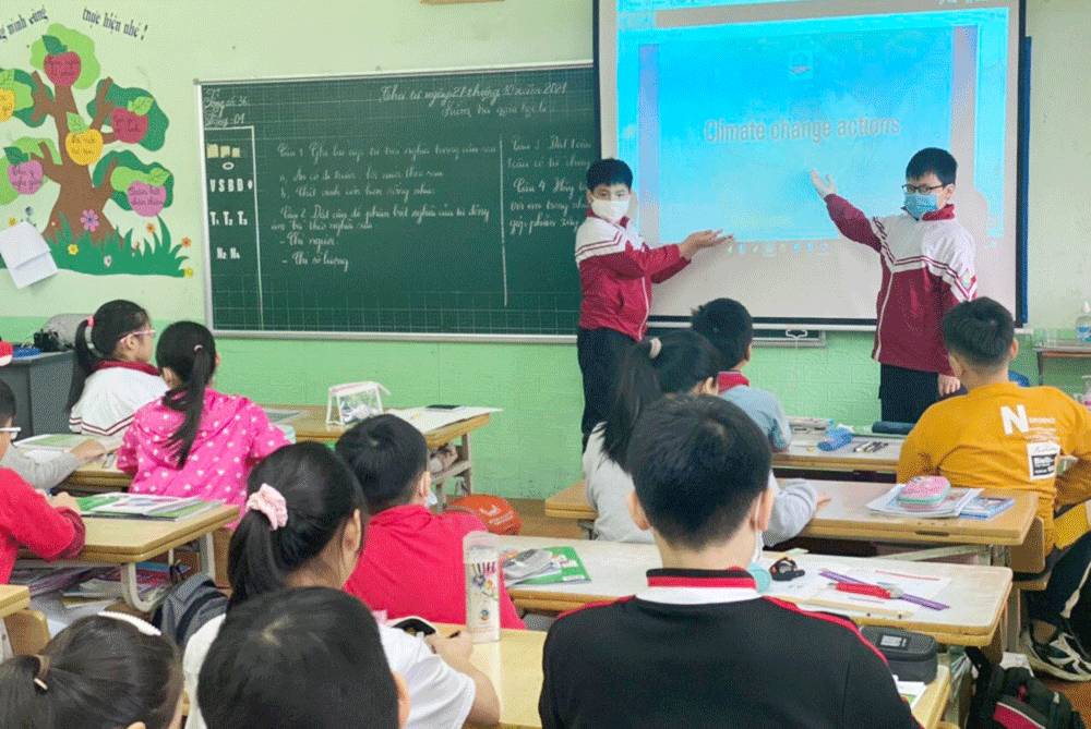 Trường Tiểu học Bắc Lệnh đoạt giải "Trường học xuất sắc trong Dự án Hành động về khí hậu” ảnh 3 Trường Tiểu học Bắc Lệnh đoạt giải "Trường học xuất sắc trong Dự án Hành động về khí hậu” ảnh 3