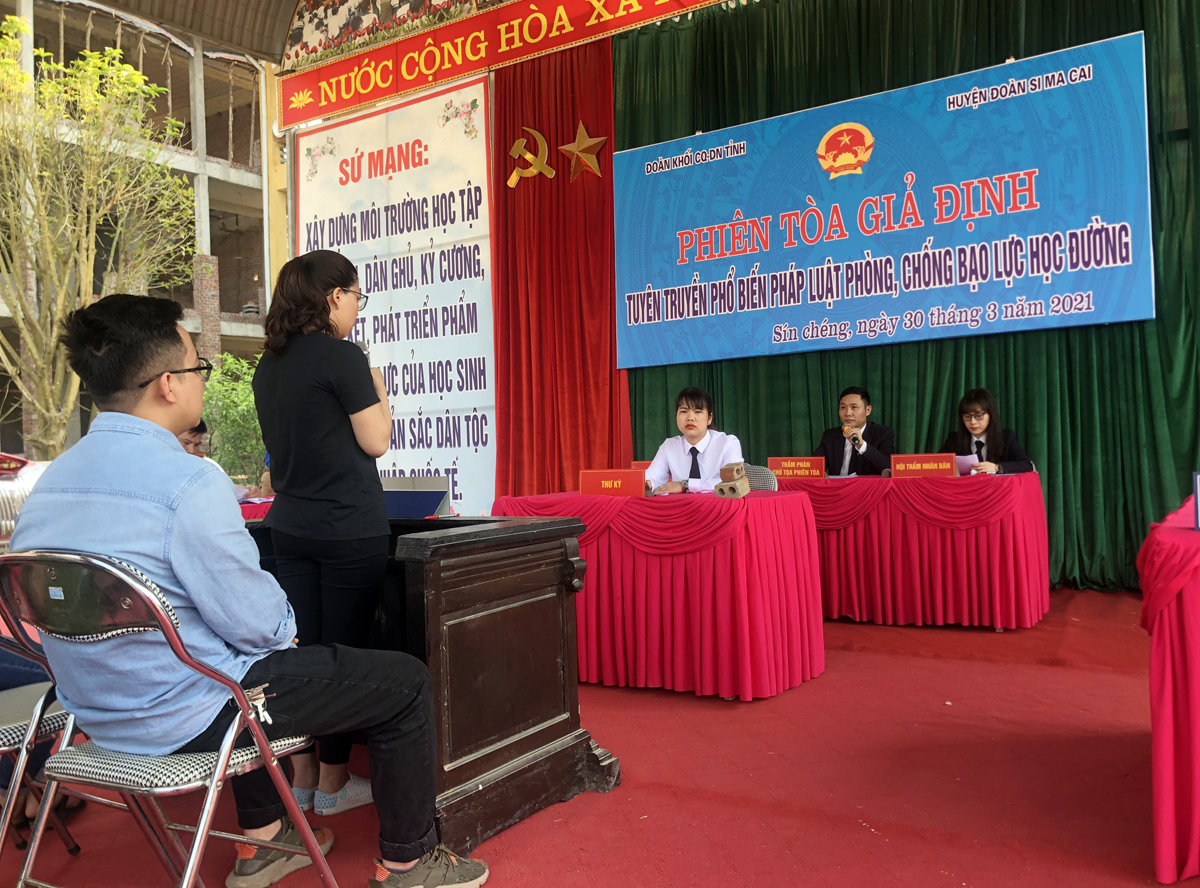 Đoàn Khối Cơ quan – Doanh nghiệp tỉnh tổ chức phiên tòa giả định tại Si Ma Cai ảnh 2 Đoàn Khối Cơ quan – Doanh nghiệp tỉnh tổ chức phiên tòa giả định tại Si Ma Cai ảnh 2