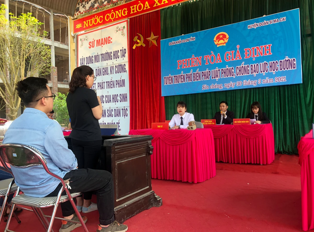 Đoàn Khối Cơ quan – Doanh nghiệp tỉnh tổ chức phiên tòa giả định tại Si Ma Cai ảnh 2