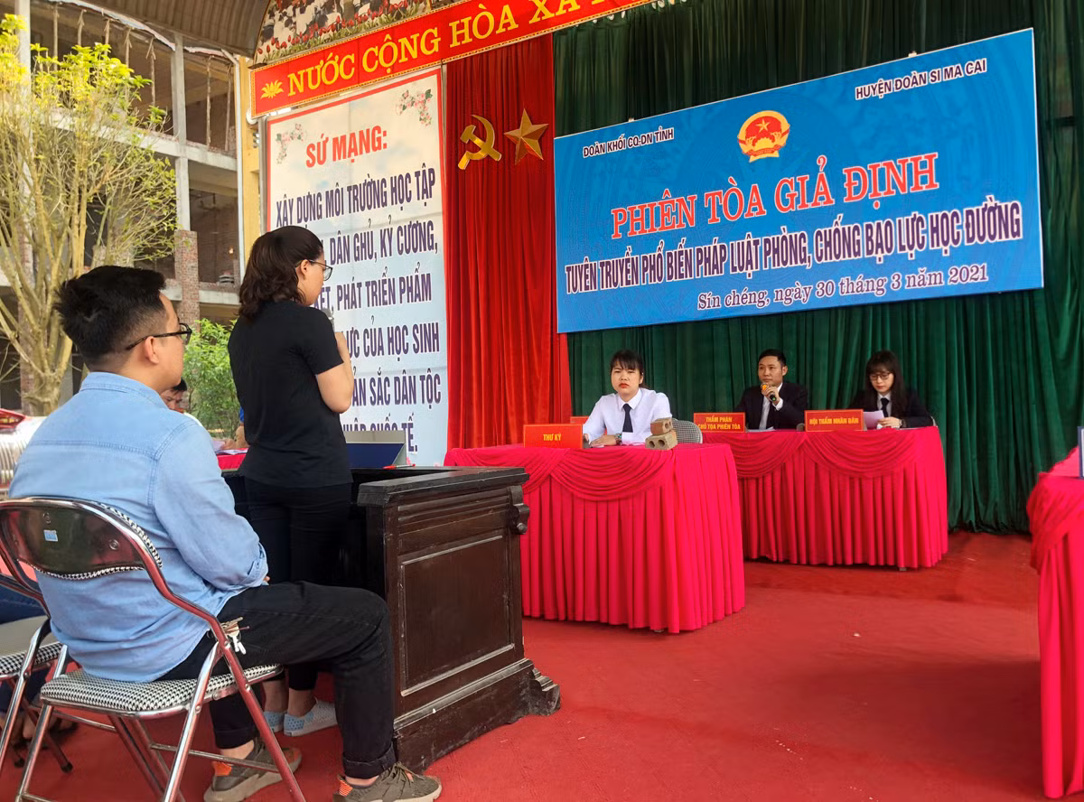 Đoàn Khối Cơ quan – Doanh nghiệp tỉnh tổ chức phiên tòa giả định tại Si Ma Cai ảnh 2