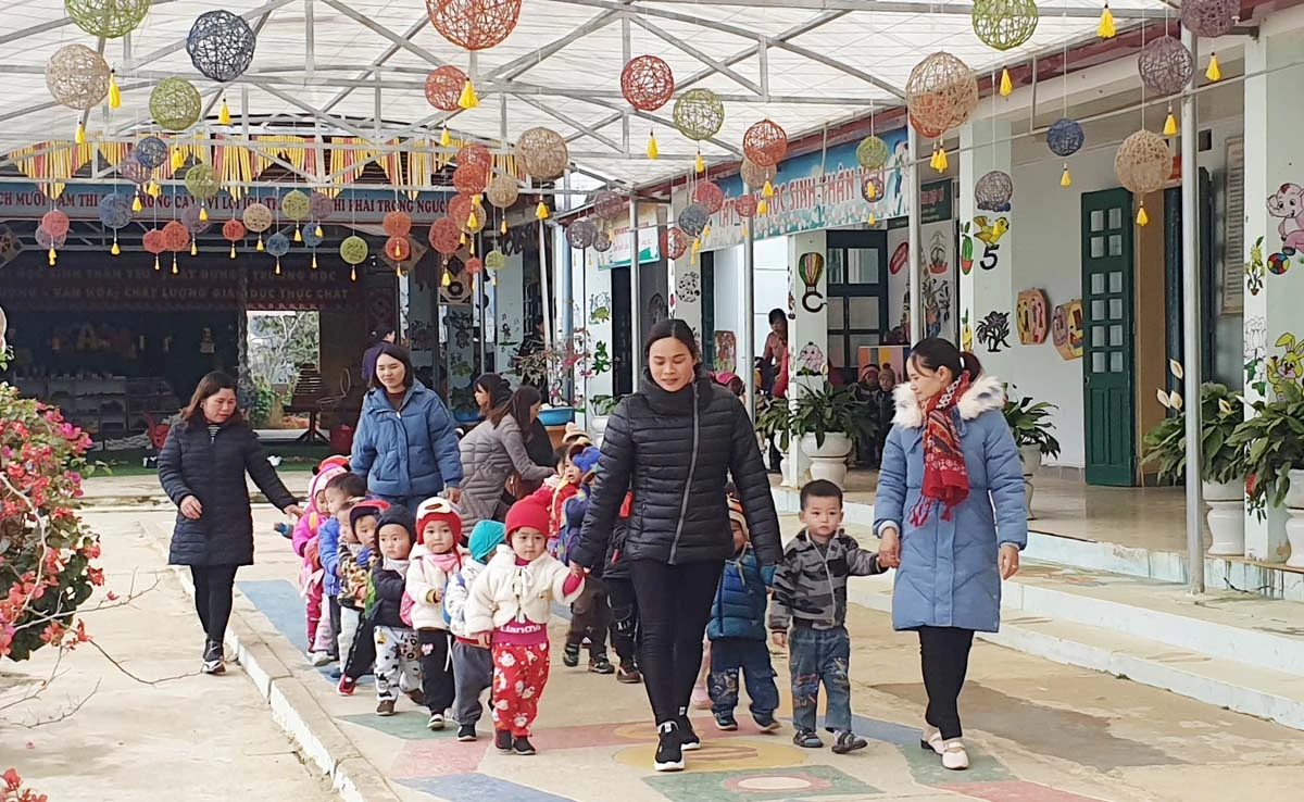 Trẻ mầm non trên địa bàn tỉnh được nghỉ học đến hết tháng 2/2021. Ảnh minh họa