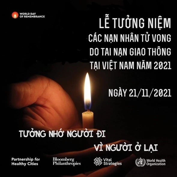 Tưởng niệm các nạn nhân tử vong do tai nạn giao thông năm 2021 ảnh 1