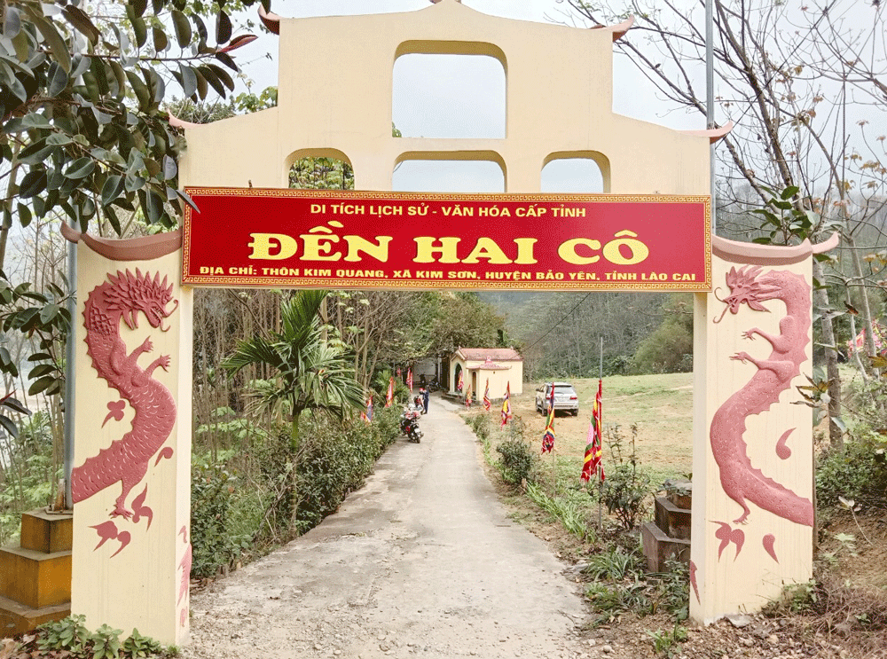 Bảo Yên: Gần 8 tỷ đồng tu bổ, tôn tạo đền Hai Cô ảnh 1