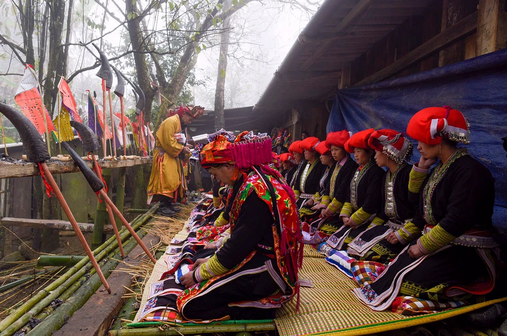 Độc đáo nghi lễ cấp sắc của người Dao đỏ ảnh 9