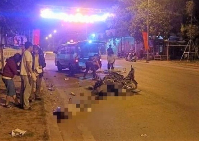 Hiện trường vụ tai nạn.