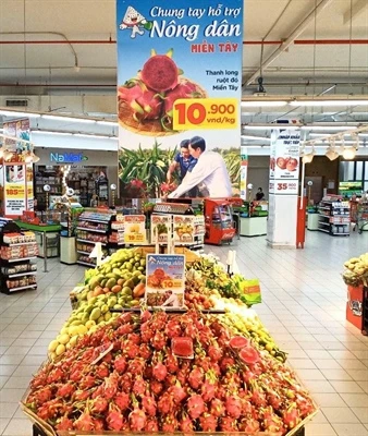 Hoa quả được siêu thị.