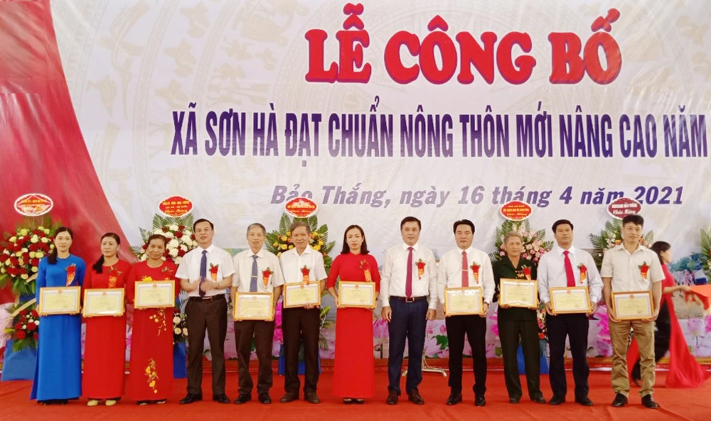 Xã Sơn Hà (Bảo Thắng) đạt chuẩn nông thôn mới nâng cao ảnh 2