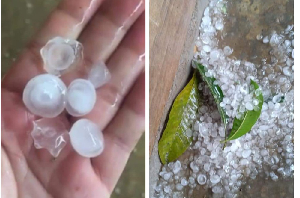 Thành phố Lào Cai và huyện Mường Khương xuất hiện mưa đá ảnh 1 Thành phố Lào Cai và huyện Mường Khương xuất hiện mưa đá ảnh 1