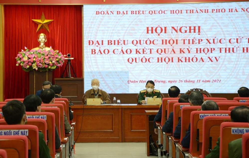 Tổng Bí thư Nguyễn Phú Trọng tiếp xúc cử tri Hà Nội ảnh 3 Tổng Bí thư Nguyễn Phú Trọng tiếp xúc cử tri Hà Nội ảnh 3