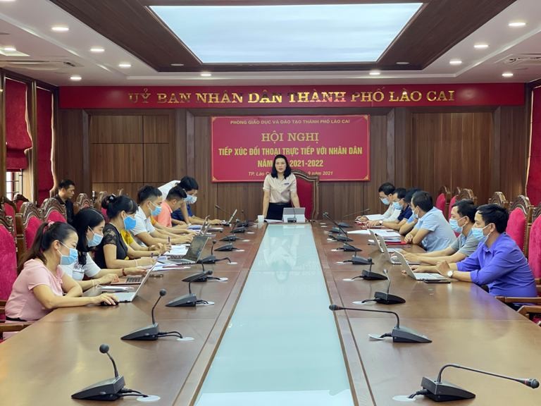 Phòng Giáo dục và Đào tạo thành phố Lào Cai tiếp xúc đối thoại với Nhân dân năm học 2021-2022 ảnh 1 Phòng Giáo dục và Đào tạo thành phố Lào Cai tiếp xúc đối thoại với Nhân dân năm học 2021-2022 ảnh 1