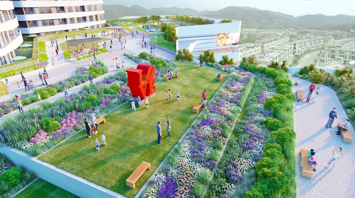 TSky Park - công viên giữa tầng mây. TSky Park - công viên giữa tầng mây.