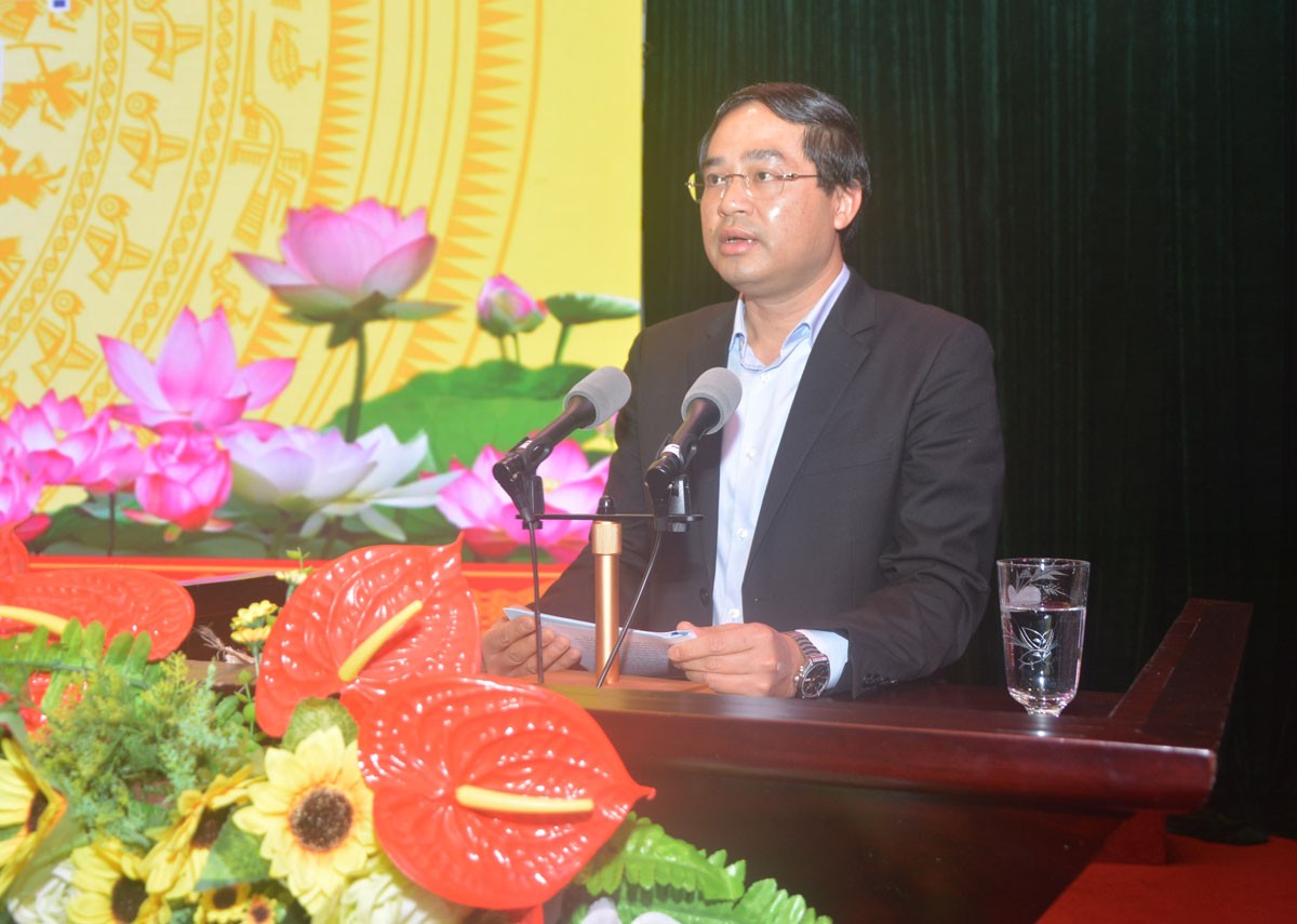 Chủ tịch UBND tỉnh Trịnh Xuân Trường phát biểu chỉ đạo hội nghị