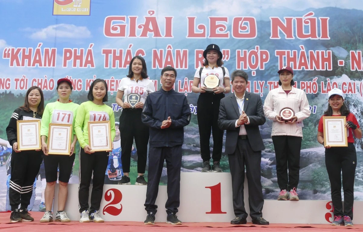 Thành phố Lào Cai tổ chức thành công Giải leo núi “Khám phá thác Nậm Rịa” Hợp Thành năm 2021 ảnh 10