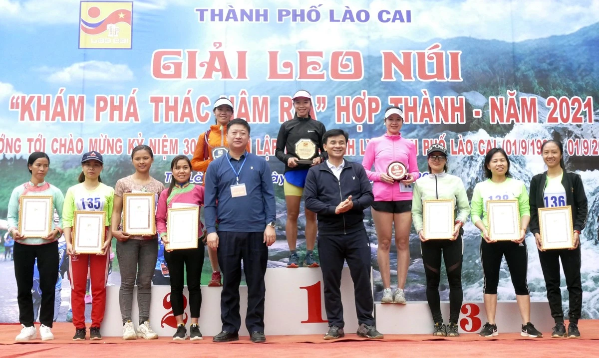 Thành phố Lào Cai tổ chức thành công Giải leo núi “Khám phá thác Nậm Rịa” Hợp Thành năm 2021 ảnh 7