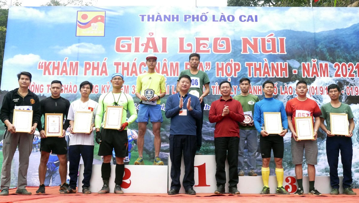Thành phố Lào Cai tổ chức thành công Giải leo núi “Khám phá thác Nậm Rịa” Hợp Thành năm 2021 ảnh 8