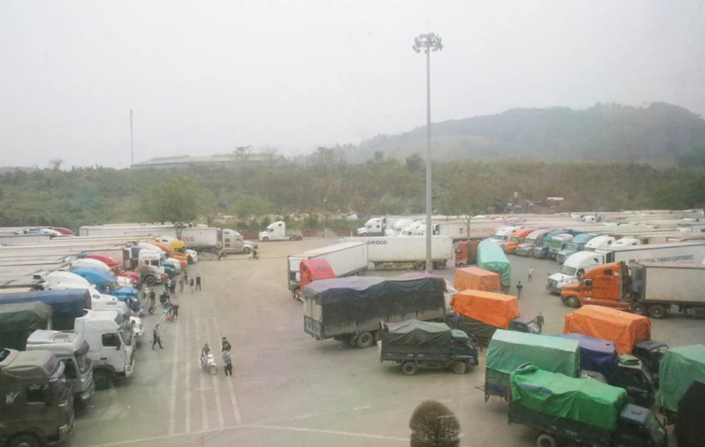 Hoạt động xuất - nhập khẩu qua Cửa khẩu Kim Thành nhộn nhịp những ngày cuối năm.