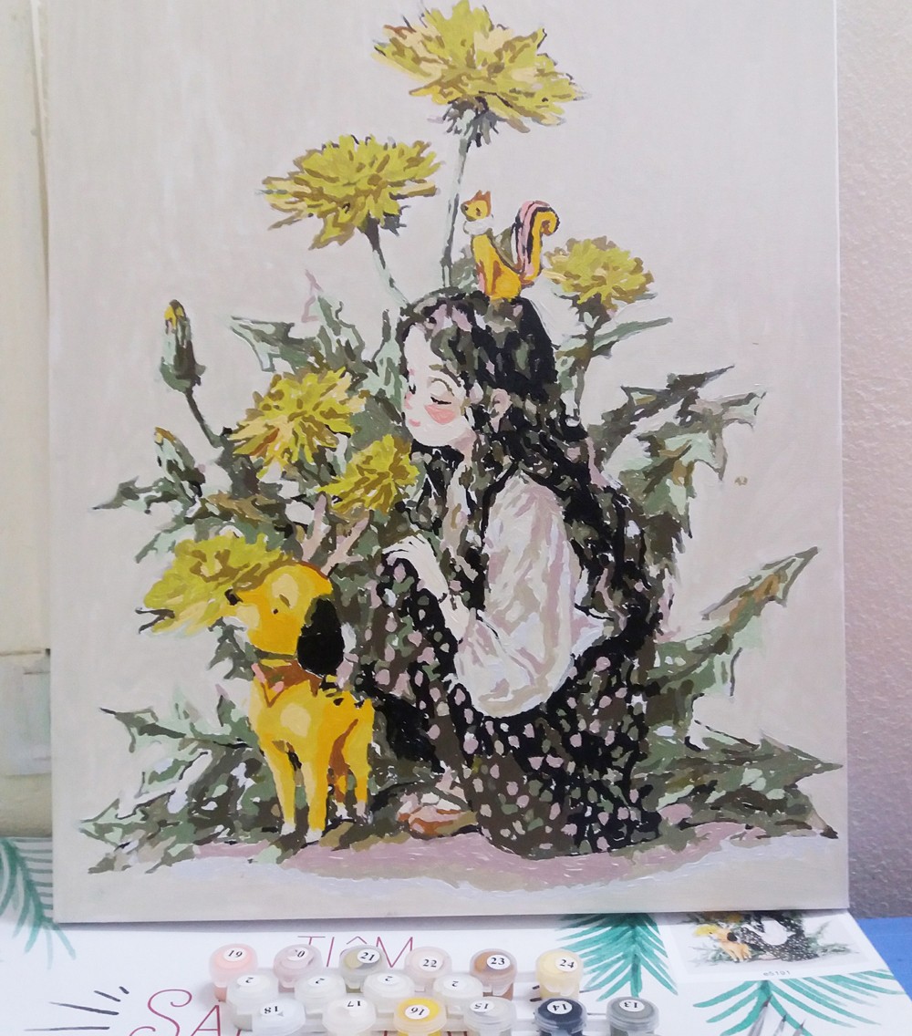 Một bức tranh số hóa sau khi được hoàn thiện. Một bức tranh số hóa sau khi được hoàn thiện.