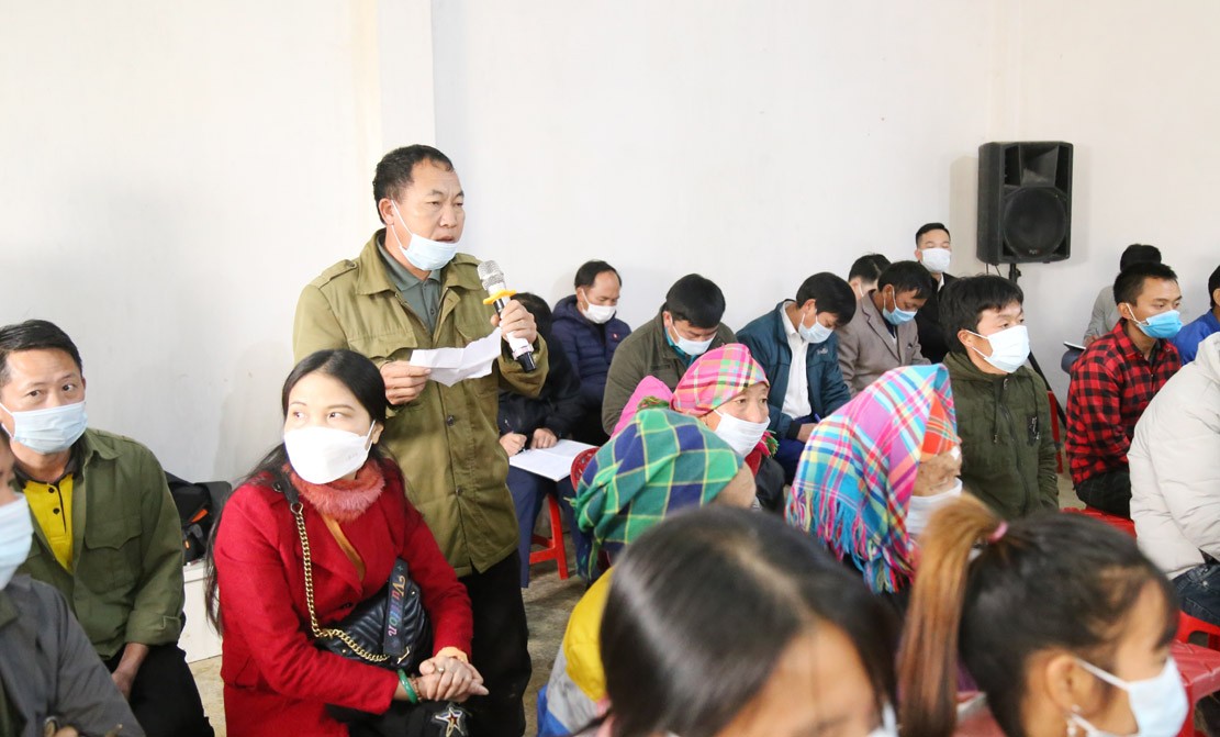 UBND huyện Mường Khương tiếp xúc, đối thoại với nhân dân thôn Sả Lùng Chéng ảnh 3