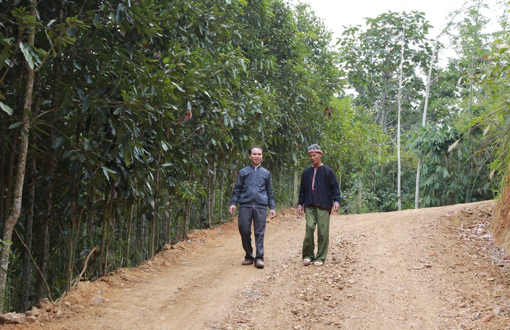 Đoạn đường ông Phúc bỏ tiền mua đất để hiến cho Nhà nước.