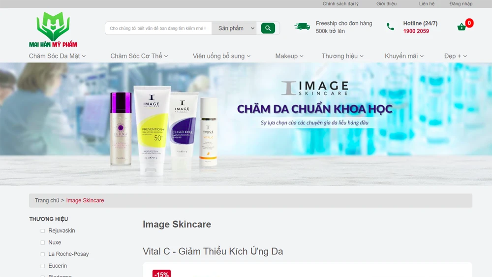 Mỹ phẩm Mai Hân là một trong những đơn vị phân phối mỹ phẩm Image Skincare chính hãng hàng đầu hiện nay tại Việt Nam