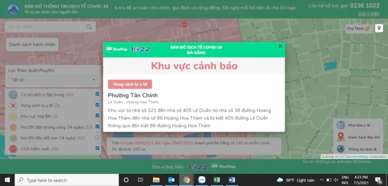 Ứng dụng công nghệ lõi xây dựng Bản đồ dịch tễ Covid ảnh 1