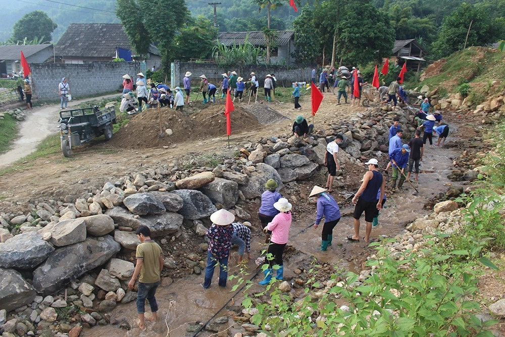 Xã Hợp Thành khởi công công trình chào mừng kỷ niệm 30 năm tái lập thị xã Lào Cai ảnh 3