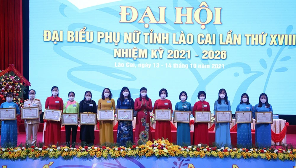 Đại hội Đại biểu Phụ nữ tỉnh Lào Cai lần thứ XVIII thành công tốt đẹp ảnh 7 Đại hội Đại biểu Phụ nữ tỉnh Lào Cai lần thứ XVIII thành công tốt đẹp ảnh 7