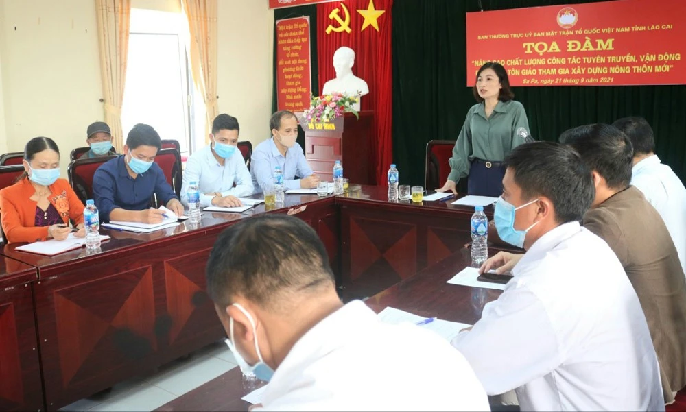 Tọa đàm tuyên truyền vận động đồng bào tôn giáo xây dựng nông thôn mới, đô thị văn minh ảnh 1