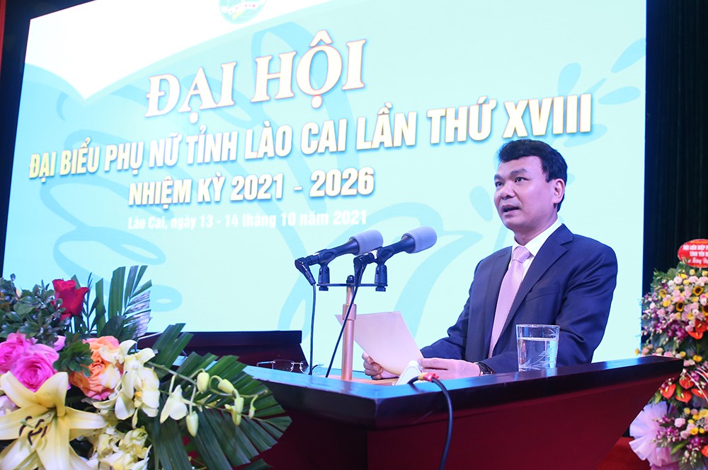 Khai mạc Đại hội Đại biểu Phụ nữ tỉnh Lào Cai lần thứ XVIII, nhiệm kỳ 2021-2026 ảnh 6