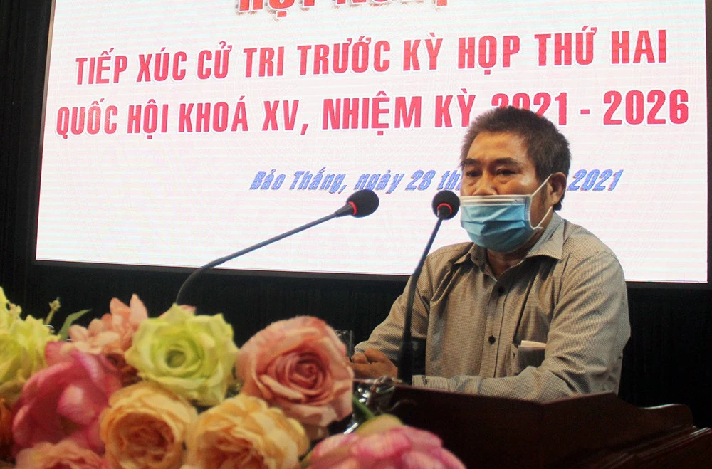 Đoàn đại biểu Quốc hội tỉnh tiếp xúc cử tri huyện Văn Bàn và Bảo Thắng ảnh 8