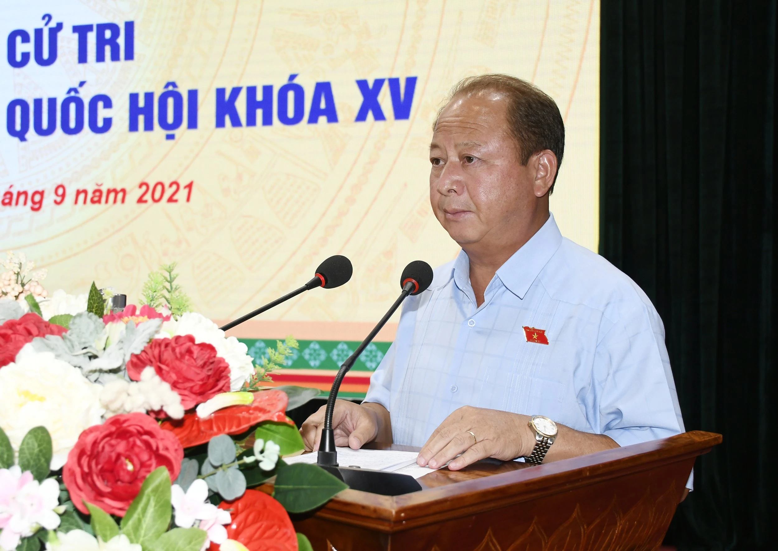 Đoàn đại biểu Quốc hội tỉnh tiếp xúc cử tri huyện Văn Bàn và Bảo Thắng ảnh 5