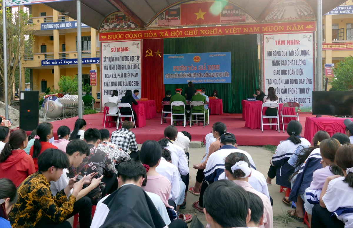 Đoàn Khối Cơ quan – Doanh nghiệp tỉnh tổ chức phiên tòa giả định tại Si Ma Cai ảnh 1