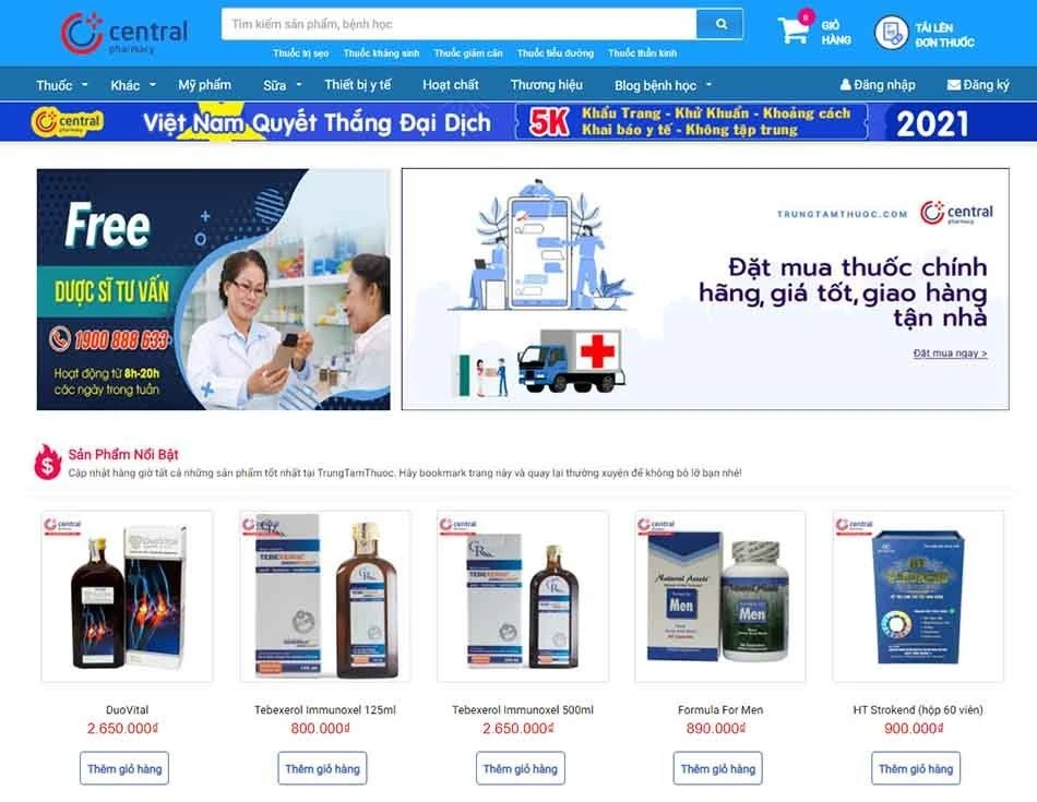 Bí quyết mua thuốc trực tuyến nhanh chóng tại Trung Tâm Thuốc Central Pharmacy ảnh 4