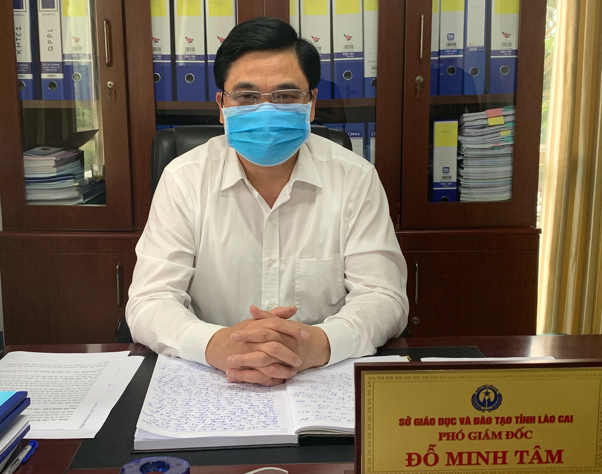 Ông Đỗ Minh Tâm, Phó Giám đốc Sở Giáo dục và Đào tạo.