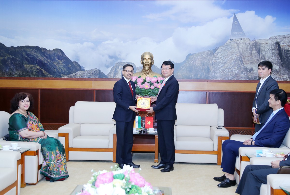 Bí thư Tỉnh uỷ Đặng Xuân Phong tiếp đoàn Đại sứ quán Ấn Độ tại Việt Nam ảnh 2