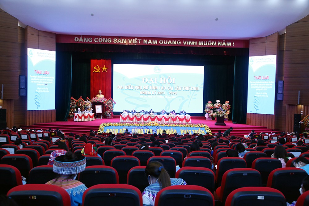 Khai mạc Đại hội Đại biểu Phụ nữ tỉnh Lào Cai lần thứ XVIII, nhiệm kỳ 2021-2026 ảnh 1