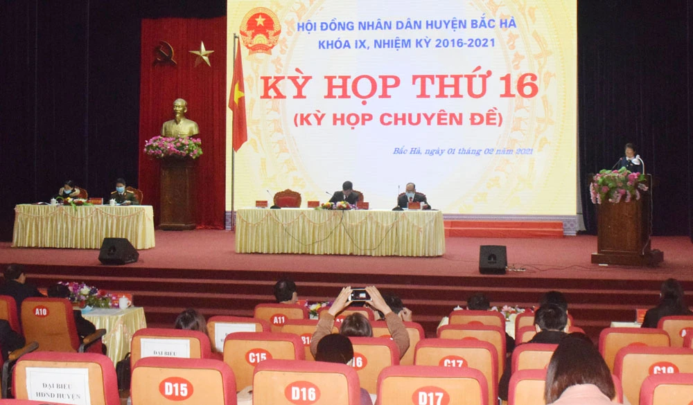 HĐND huyện Bắc Hà tổ chức kỳ họp thứ 16 ảnh 1