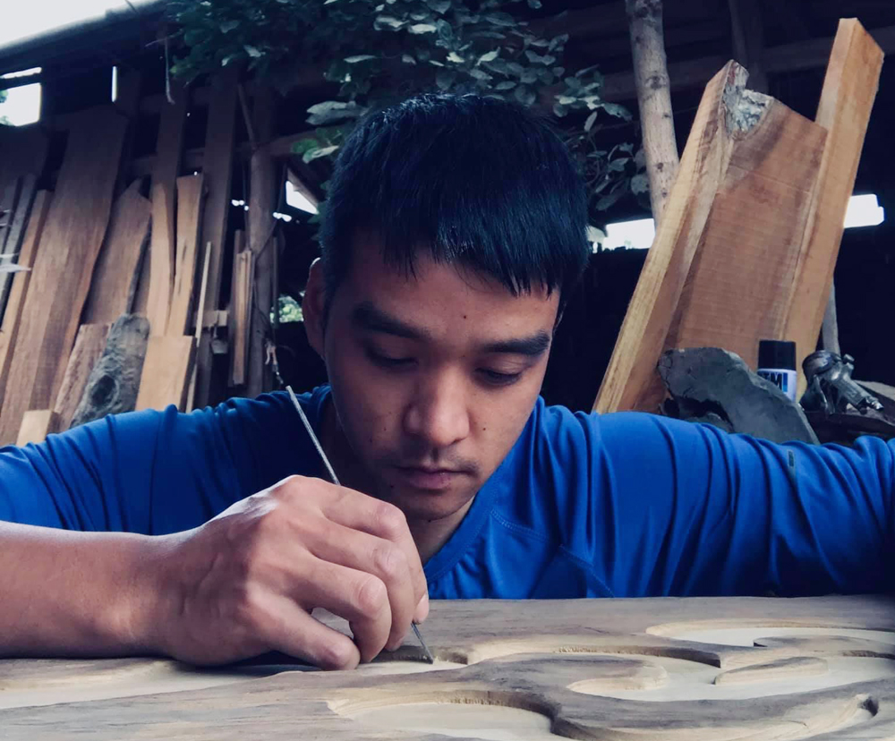 Ðam mê thổi hồn cho gỗ lũa decor ảnh 1