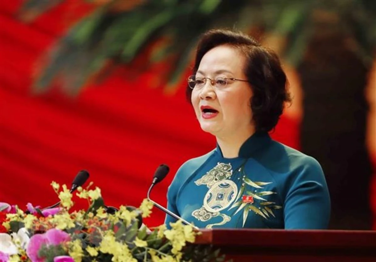 Bộ trưởng Nội vụ Phạm Thị Thanh Trà, Ủy viên Hội đồng Bầu cử Quốc gia. (Nguồn: TTXVN)