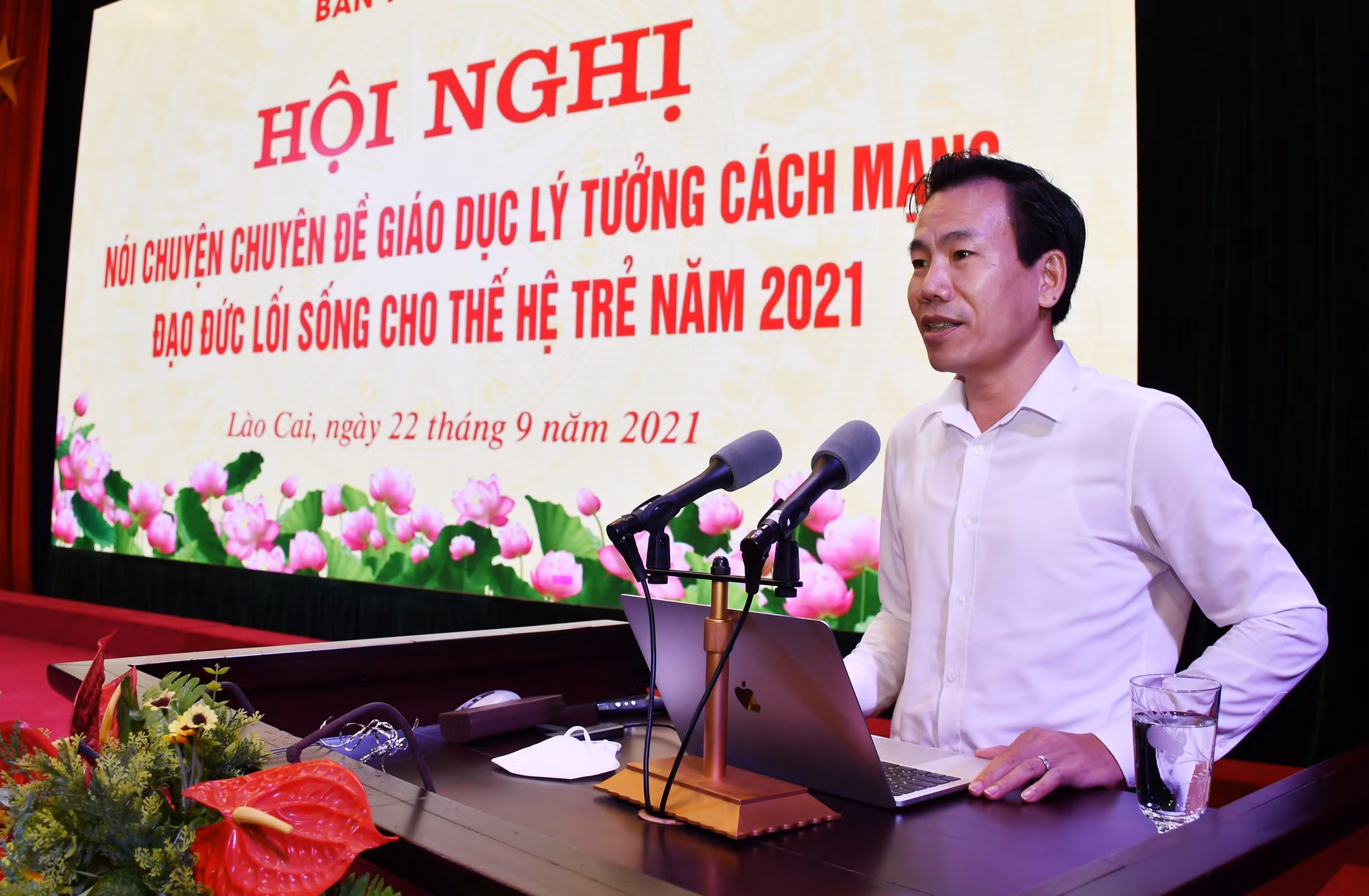 Trưởng ban Tuyên giáo Tỉnh ủy Dương Đức Huy quán triệt những điểm cốt lõi và mới trong các văn kiện Đại hội Đảng toàn quốc lần thứ XIII.