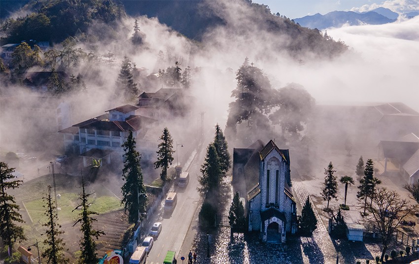 Sa Pa bồng bềnh trong mây trắng ảnh 5