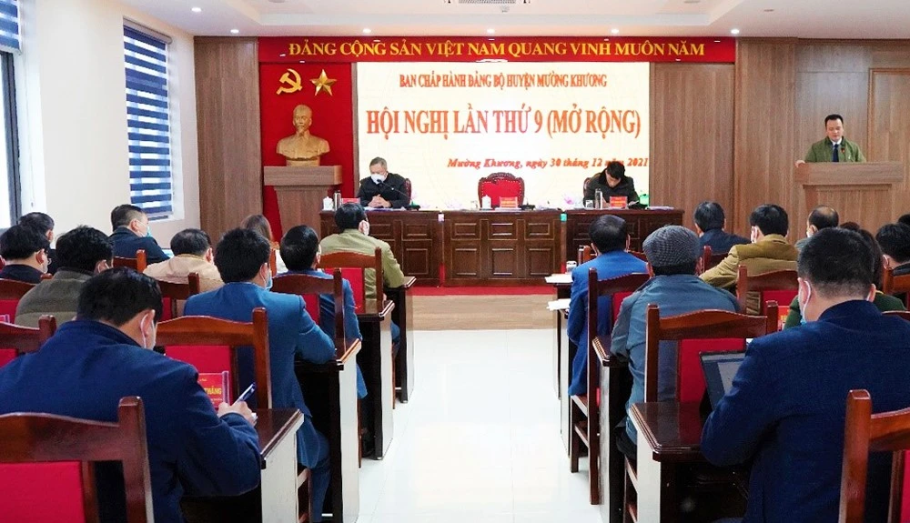 Huyện uỷ Mường Khương tiếp tục đổi mới năng lực lãnh đạo, xây dựng Đảng bộ và hệ thống chính trị trong sạch, vững mạnh ảnh 1